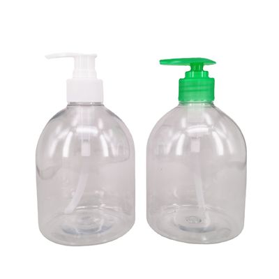 300 ml 500 ml Butelki z pompką do dezynfekcji rąk Przezroczyste plastikowe PET wielokrotnego napełniania