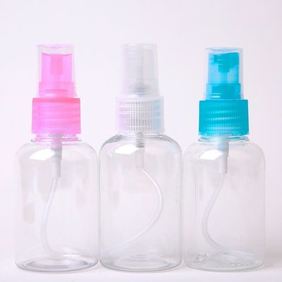 50ml Fine Mist Spray Bottles Plastic Face Sprayer Travel Bottle PET Transparent