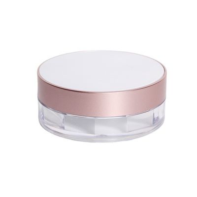8g Pink Plastic Cosmetic Packaging Luźny słoik z proszkiem z elastyczną siatką ekranu