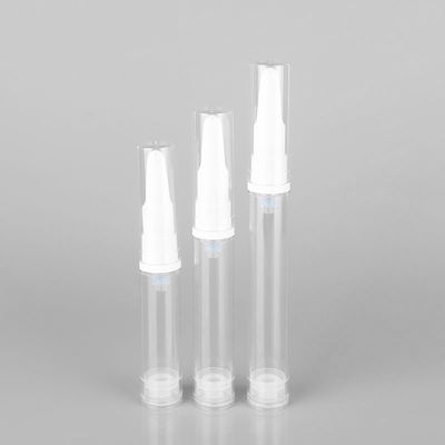 PET PP Krem pod oczy Plastikowe butelki z pompką bezpowietrzną 5 ml 10 ml 12 ml 15 ml Butelka na próbkę surowicy