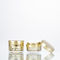 15g 30g 80ml 100ml Luksusowe opakowanie kosmetyczne Akrylowa złota butelka z kremem Jar Balsam