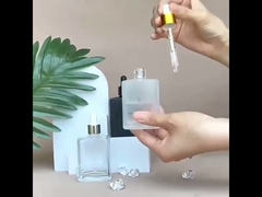 30 ml 50 ml czarno- mroźna kwadratowa butelka z olejem eterycznym