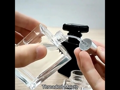 Szklany spray mgły 30 ml 50 ml Luxury Black Empty Square Perfume Bottle