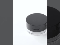 20g Jasny plastikowy płytkowy, płytkowy, kosmetyczny słoik z pokrywą lustrzaną